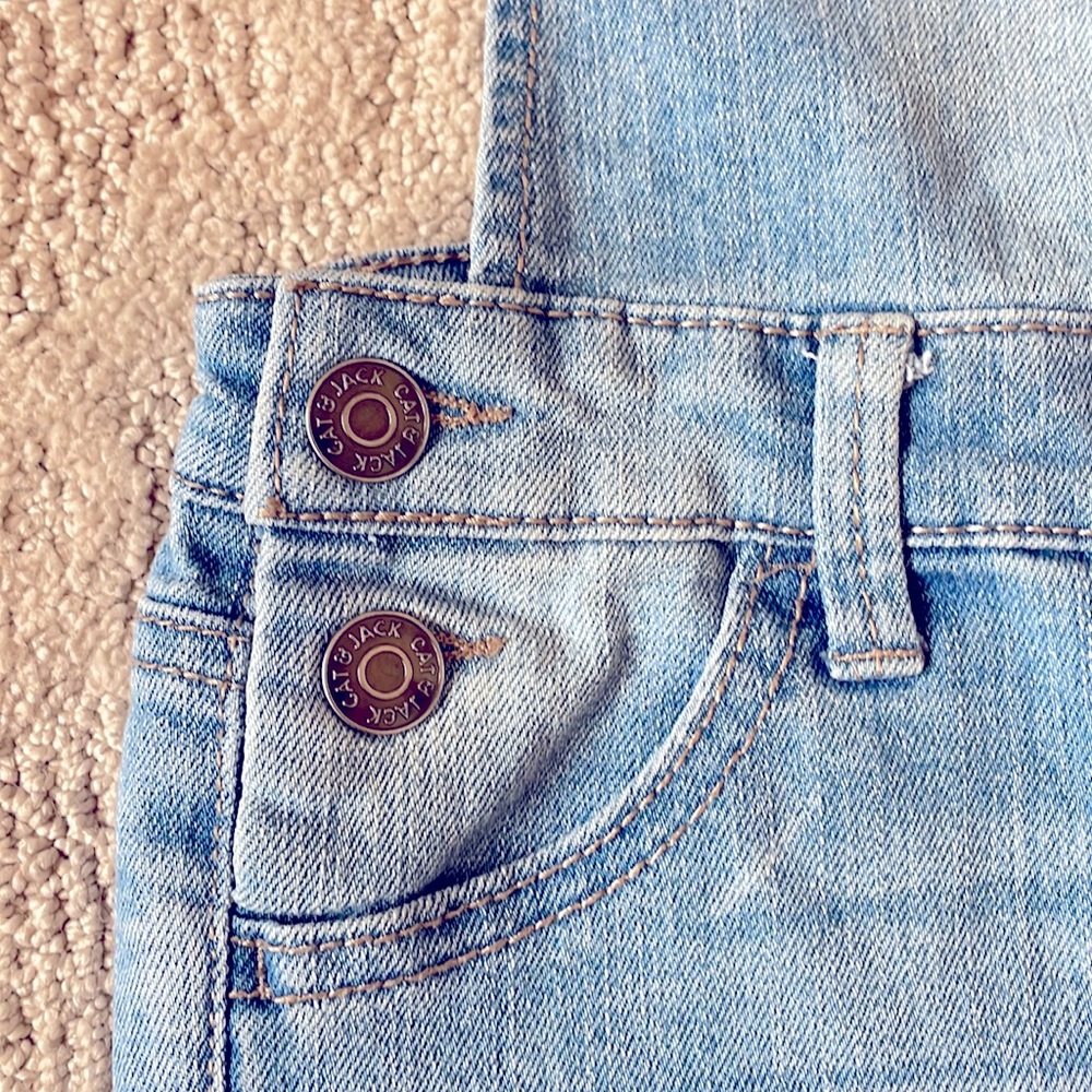 🐇 Size 4/5 Shortalls with Lace - Picture 2 of 8